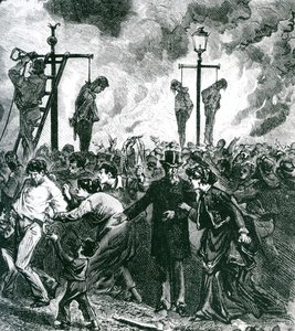 暴動は1871年のシカゴの大火の間に広まった