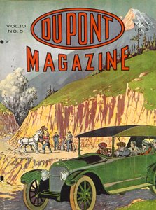 道路工事、デュポン誌の表紙、1919年5月 作： American School