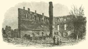 1864年9月、市庁舎のチェンバーズバーグの遺跡 作： American School