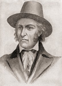 サミュエル・チェスター・リード、1812年戦争時の私掠船の指揮官、1905年出版の「わが祖国の歴史」より（リトグラフ）。