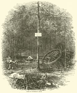 マクファーソンズ死のシーン、1864年7月 作： American School