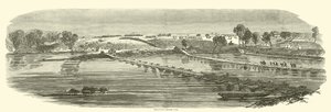 1863年5月、セジウィック橋が敷設された 作： American School