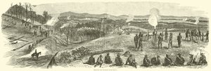 1864年5月、レサカ近くの鉄道を砲撃