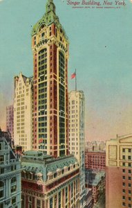 シンガービルディング、ニューヨーク、c.1900-09 作： American School