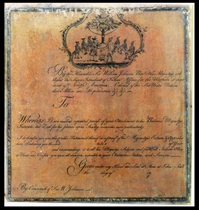 ウィリアムジョンソンズ卿（1715-74）Indian Testimonial、c.1770（192704も参照） 作： American School