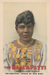 「ブラックパティ」としても知られるシシエレッタジョーンズ、1899年 作： American School