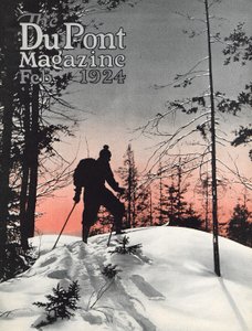 スキー、デュポン誌の表紙、1924年2月 作： American School