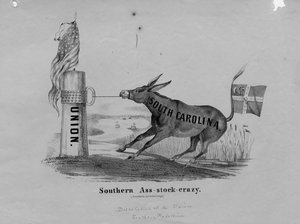 サザンアスストッククレイジー、ジョンT.ルオフ発行、ニューヨーク、1861年 作： American School