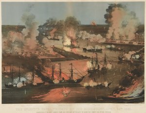 ミシシッピの素晴らしい海軍の勝利、パブ。 1862年（カラーリソ） 作： American School