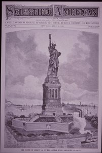 サイエンティフィック・アメリカン誌の表紙を飾った「完成後の自由の女神像