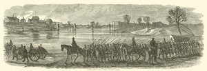1862年12月、ラッパーハノックを横切るサムナーズグランドディビジョン 作： American School