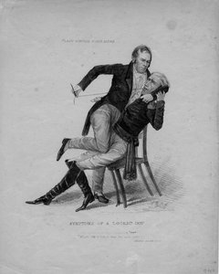 ロックされたあごの症状、1827年頃 作： American School