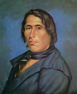 テカムシー（1768-1813）（油彩・キャンバス 作： American School