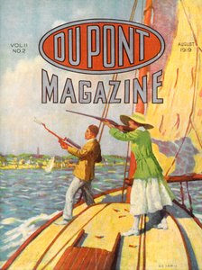 1919グランドアメリカンハンディキャップトラップシューティングトーナメント、1919年8月のデュポンマガジンの表紙 作： American School