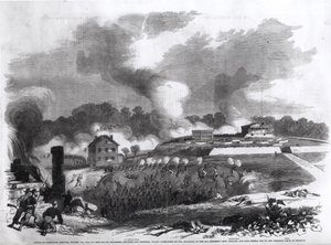 1861年9月17〜20日、ミズーリ州レキシントンの戦い、「フランクレスリーの南北戦争の絵画史」、1862年