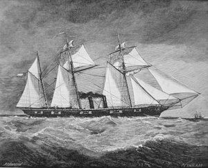 The CSS Florida（リトグラフ 作： American School