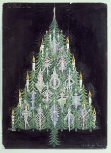 クリスマスツリー（トイレとガッシュ） 作： American School