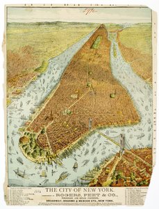 The City of New York, compliments of Rogers, Peet & Co, Wholesale and Retail Clothiers, Broadway, Broome & Mercer Sts, NY. 作： American School