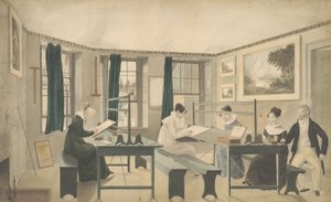 ドローイングクラス、1810-13 作： American School