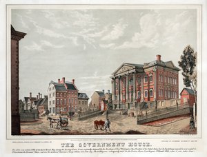 The Government House, pub.1847年（カラーリトグラフ） 作： アメリカの学校