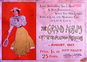 The Grand Album of Metropolitan Fashion」1897年8月号（カラーリトグラフ 作： American School