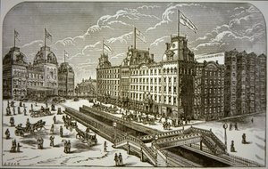 The Grand Union Hotel, New York City (litho) 作： American School