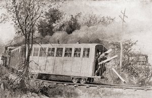 4月12日に発生した軍の急襲「機関車大追跡」または「アンドリュースの襲撃 作： American School