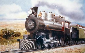 ケイティ・フライヤー」、ミズーリ州、1920年頃（カラーリトグラフ） 作： American School