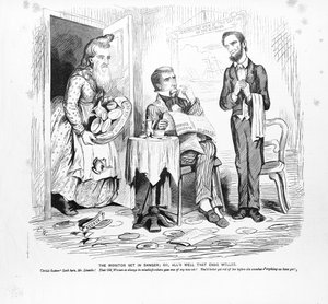 危機に瀕したモニター、または終わりのよいすべて、c.1862 作： American School
