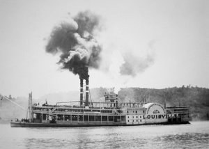 ニューオリンズの堤防、1870年頃（彫刻 作： American School