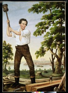 Railsplitter、c.1860 作： American School