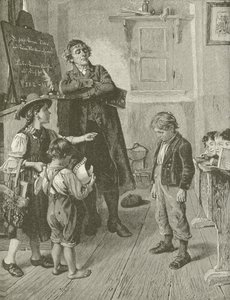 Wシュッツェの絵画からの無謀な瞳孔 作： American School
