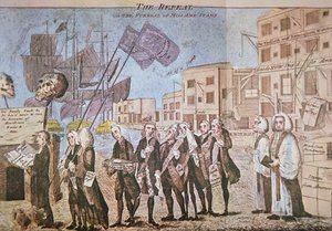The Repeal, or the Funeral Procession of Miss Ame-Stamp』。 作： American School