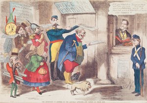 共和国の悔い改め（？）敵、1869年、サムおじさんに恩赦を申請 作： American School