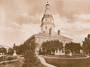 州会議事堂、アナポリス（グラビア） 作： American School