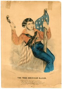 真のアメリカンセーラー、1838〜56年頃（カラーリソ） 作： American School