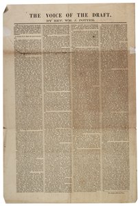 草案の声、1863年7月21日 作： American School