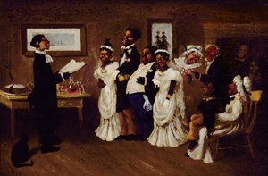 結婚式、1850年頃 作： American School