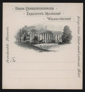 ホワイトハウス（アメリカ・ワシントンDC）（リトグラフ 作： American School