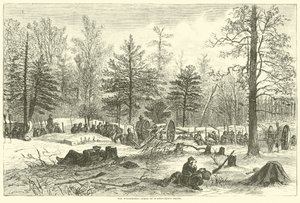 荒野、ワズワースの死のシーン、1864年5月 作： American School
