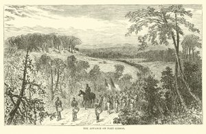 1863年4月のポートギブソンの前進 作： American School