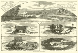 1863年1月、アーカンソーポストへの攻撃 作： American School
