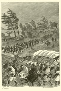 泥の中のキャンペーン、1863年1月 作： American School