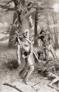 10月5日、テムズ川の戦いでテカムセが死亡。 作： American School