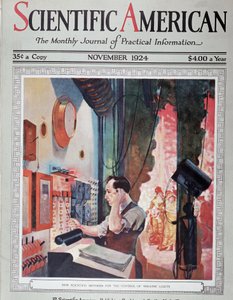 劇場の照明の電気写真-「サイエンティフィック・アメリカン」1924年11月号に掲載 V 作： American School