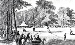 野球クラブの最初の大会、ニューヨーク、1857 作： American School