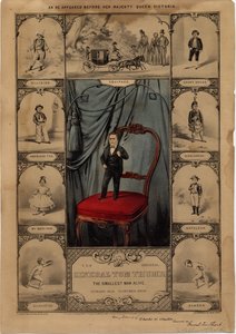 オリジナルのトム・サム将軍：生きている最小の男、パブ。 Currier＆Ives、1860 作： American School