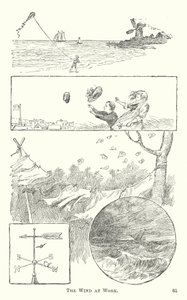 吹く風の様子（彫刻 作： American School