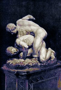 レスラー、ビクターデュルイによるギリシャの歴史からのイラスト、1890年に発行（デジタル強化画像） 作： American School