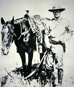 セオドア・ルーズベルトと馬、1885年頃（リソ） 作： American School